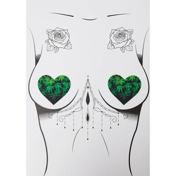 𝅺HEMP Heart Shaped Pasties - Picture 1 of 5